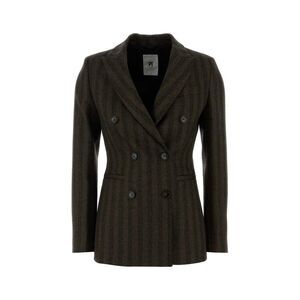 Pt Torino Women Embroidered Stretch Wool Blazer